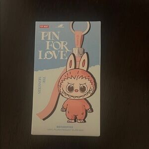 Pop Mart Pink Bunny Stuffed Animal Keychain